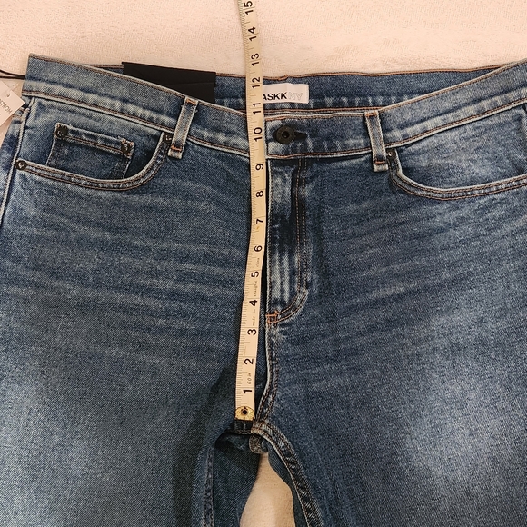 ASKK NY Cool Cat straight leg mid rise jeans NWT size 34 non-stretch Flashback - Picture 13 of 14